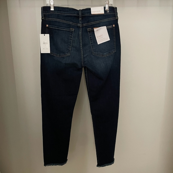 7 For All Mankind b(air) Authentic Roxanne Ankle Skinny jeans with fringed hem - Picture 2 of 4